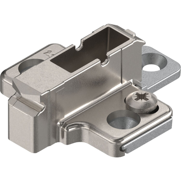 Piastra Clip Cerniera Montaggio a Croce Inferiore con Eccentrico Zinco Nichelato mm.09H | Blum